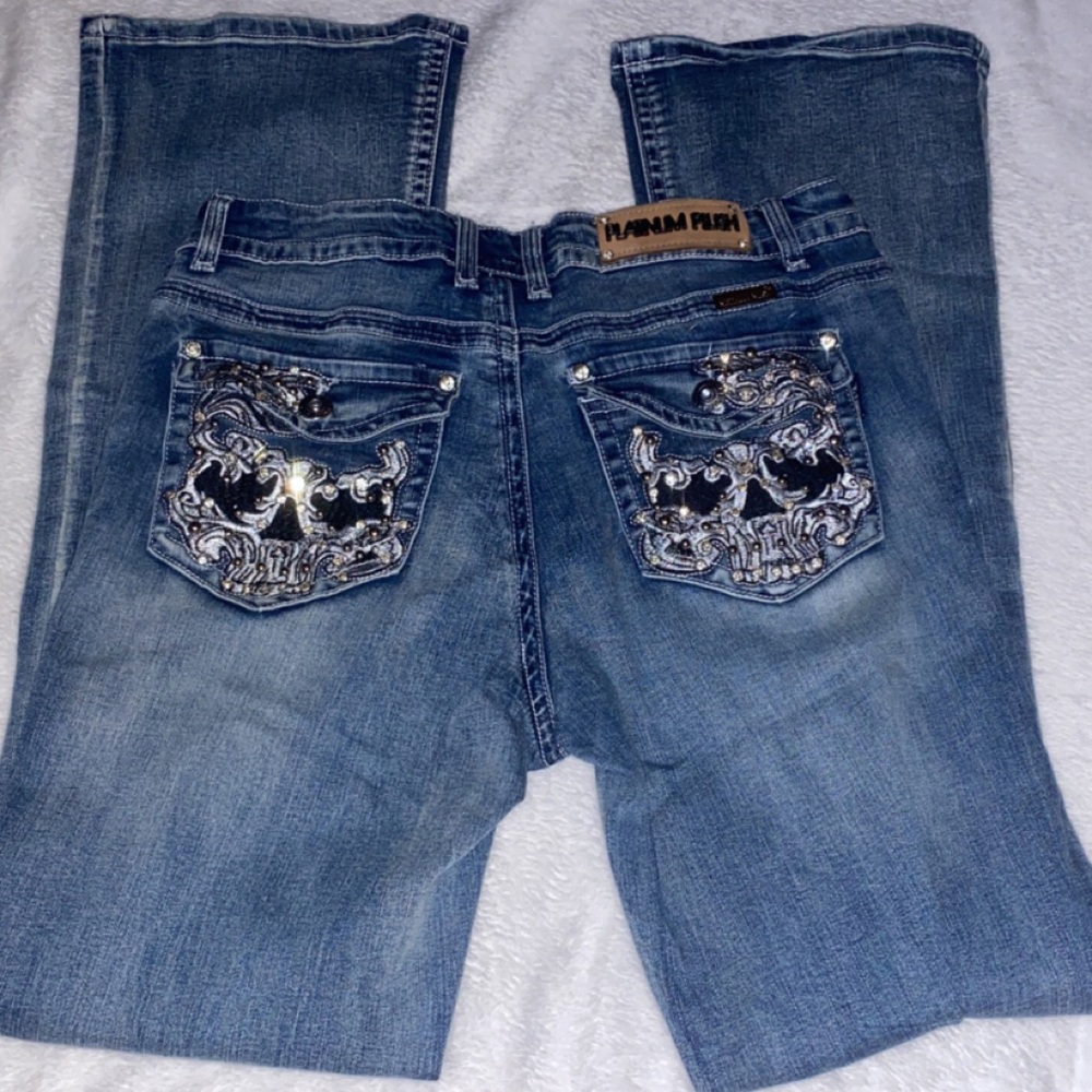 Platinum plush jeans